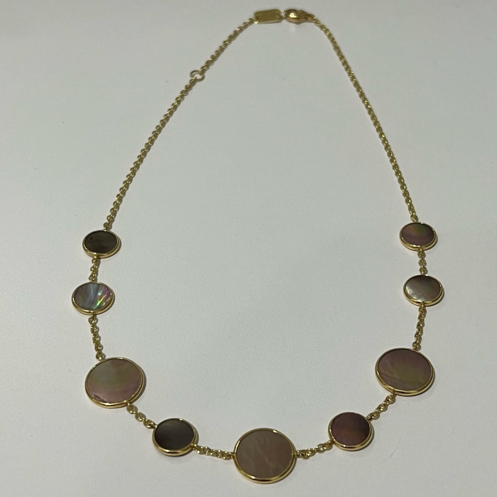 Ippolita Polished Rock Candy 18K Yellow Gold & Mother-Of-Pearl Necklace π - Picture 6 of 14